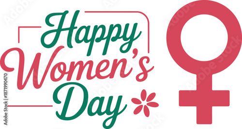 International Women's Day Typography design