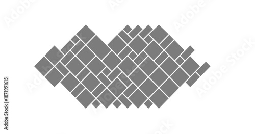 Photo mosaic with collage and template for brochure background. Pattern flyer and banner for mockup illustration. Poster layout and frame for business concept art.