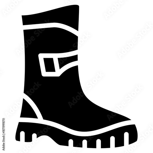 Steel Toe Boots  Icon Element For Design