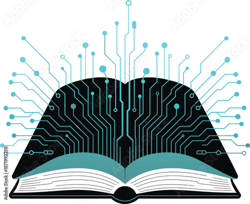 Digital knowledge and learning: an open book infused with circuit board technology