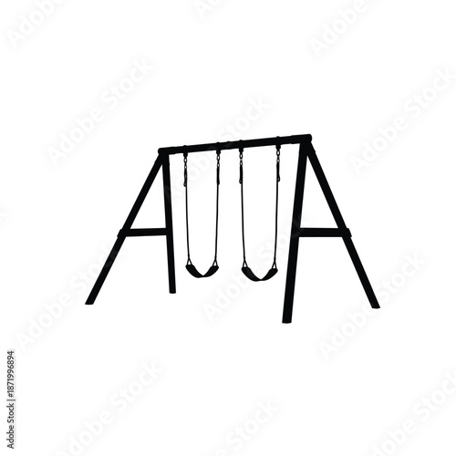 Classic playground swing set for kids outdoor fun and play