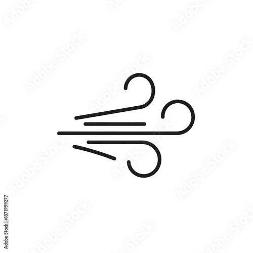 Wind Icon – Airflow and Weather Symbol
