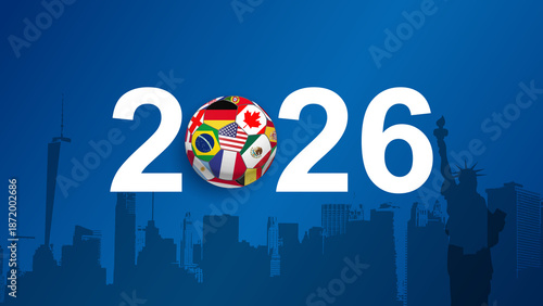 Fussball Soccer Background 2026
