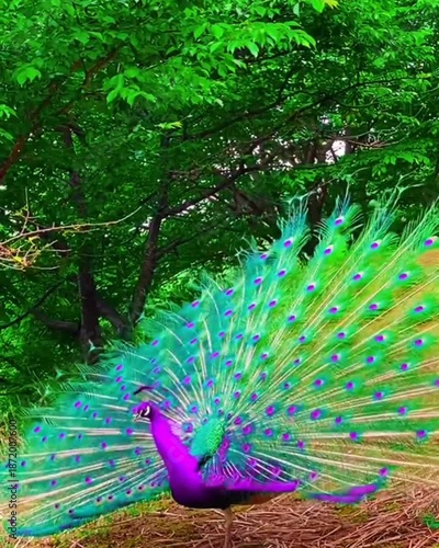 peacock in the park