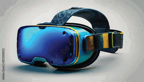 Virtual Reality Headset - Immersive Digital Experience with Advanced Technology.