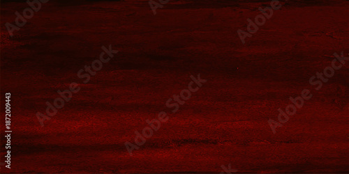 A dark red grunge texture featuring a vintage aged paper pattern and rough wooden surface material for a dirty old wall backdrop design. stripes on an old dark wooden board surface. rough wood surface