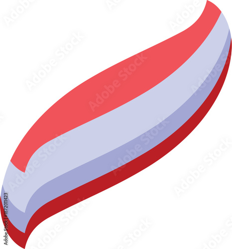 Toothpaste flowing from tube, creating abstract swirling pattern, promoting oral hygiene and freshness