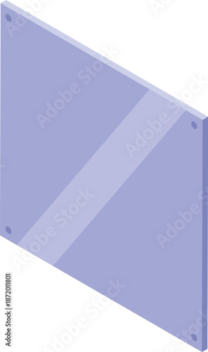 Transparent plexiglass shield providing a barrier against droplets, promoting hygiene and social distancing