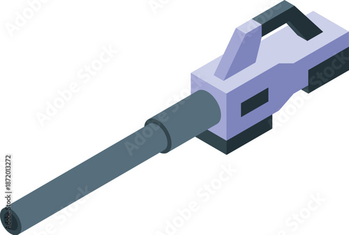 Electric handheld leaf blower blowing away leaves and debris, perfect for garden and yard maintenance