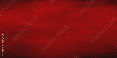 An aged red grunge canvas texture creates a dark vintage paper wallpaper design with a rough dirty surface pattern for a retro material backdrop