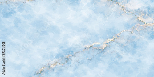 Frosty patterns and snow-covered branches frame a window under a clear blue winter sky where soft white clouds and bright sun enhance the natural ice texture of the cold atmosphere. water, clouds, art