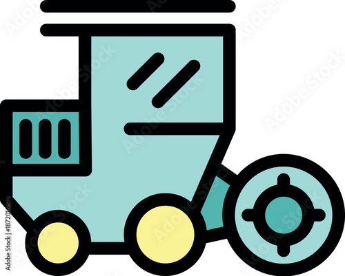 Modern combine harvester with gps tracking system for precision agriculture, optimizing harvesting efficiency