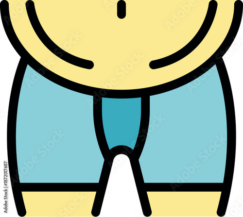 Close up of cycling shorts emphasizing groin protection during bicycle rides