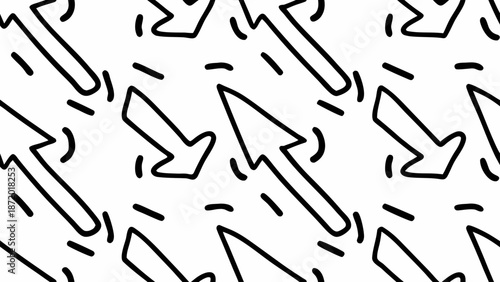 Dynamic arrows pointing forward in modern abstract design