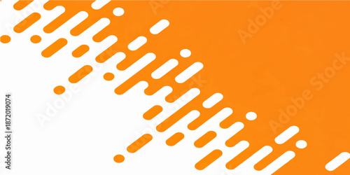 A colorful abstract orange background vector illustration featuring a human hand holding plastic paper clips for a creative business design