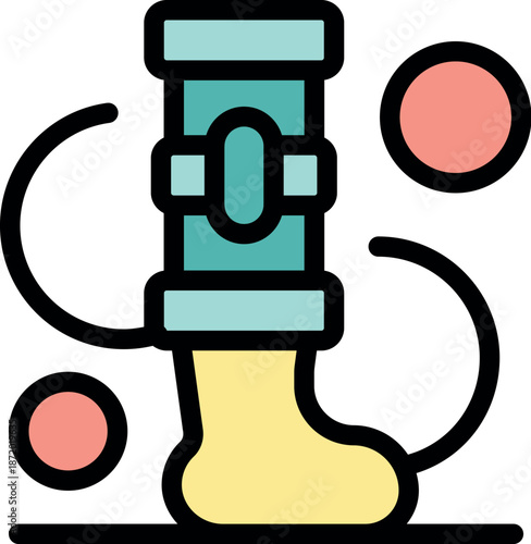 Pneumatic compression device improving blood flow in patient leg, preventing deep vein thrombosis