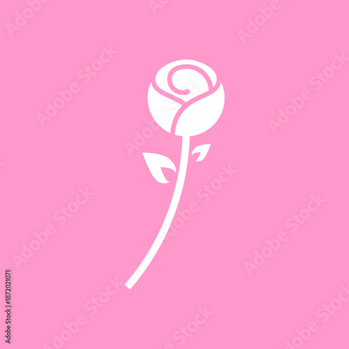 simple minimalist flower vector logo