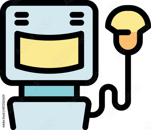 Fetal doppler showing baby heartbeat on screen, used during pregnancy monitoring