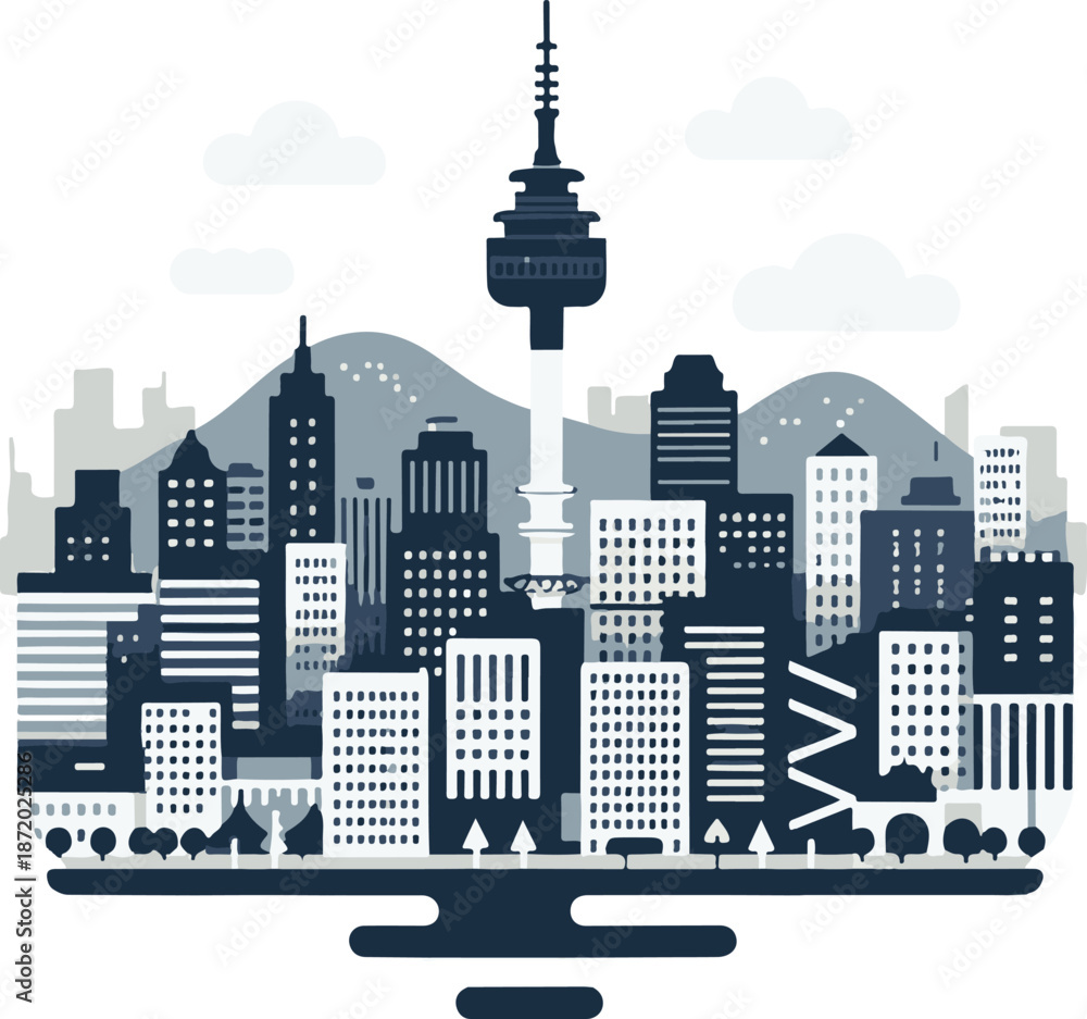 Obraz premium Seoul skyline