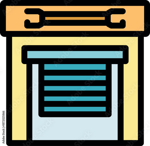 Garage door closing, providing security and protection for vehicles and belongings