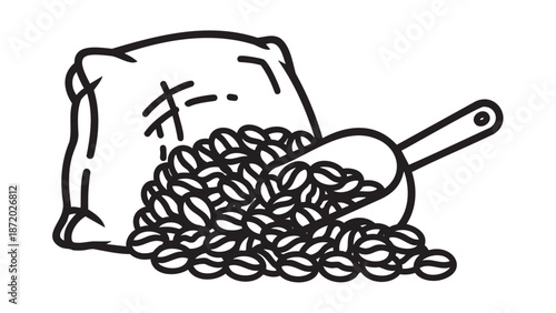 Hand drawn noodles falling into bowl with chopsticks illustration