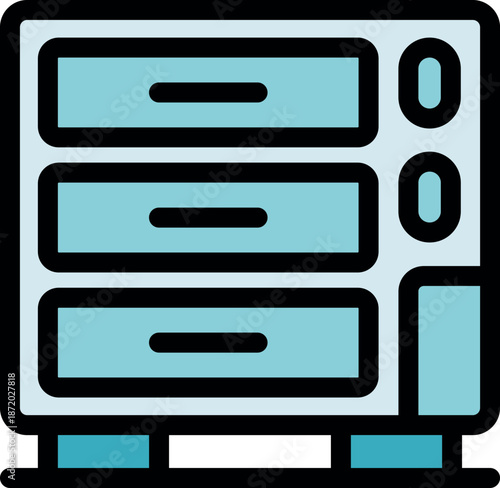 Convection oven ensuring even heat distribution for professional baking results, ideal for commercial kitchens