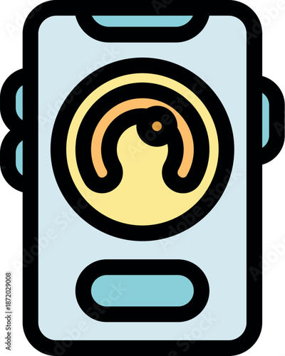 Sleep cycle tracking app displaying sleep phases on smartphone screen, promoting healthy sleep habits