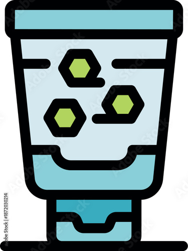 Exfoliating cosmetic product containing small particles for effective skin cleansing