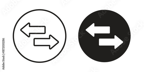 Data transfer icons. Vector graphic. Editable vector stroke. EPS 10.