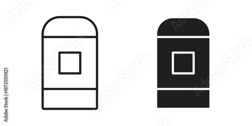 deodorant icons. Vector graphic. Editable vector stroke. EPS 10.