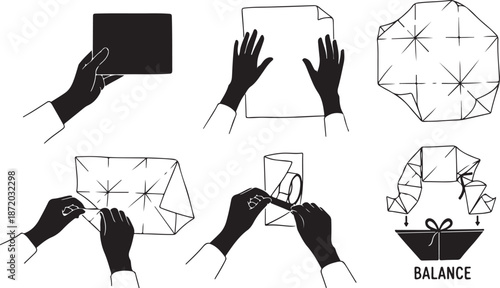 Step by step guide to wrapping a gift box