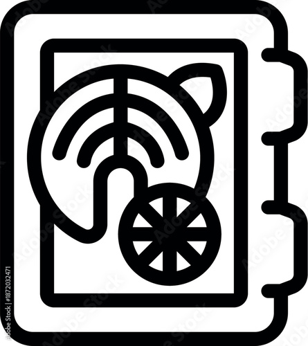 Salmon steak and lemon slice are depicted inside a tin can, emphasizing the concept of preserving freshness and flavor