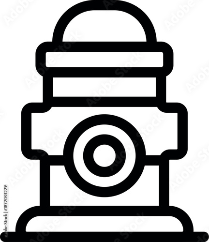 Fire hydrant standing ready for use, ensuring quick access to water for firefighting operations