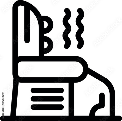 Hot steam sauna emitting relaxing heat waves, offering a spa like experience