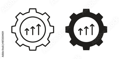 Improvement icons. Vector graphic. Editable vector stroke. EPS 10.