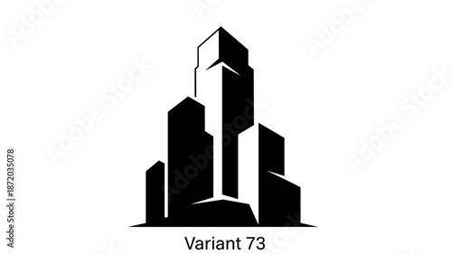 Black Silhouette of Modern City Skyline 8.