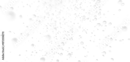 Tableau sur toile Realistic Floating Water Bubbles Effect PNG Transparent Background
