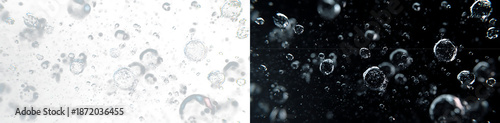 Fotografía Realistic Floating Air Bubbles in Clear Water PNG