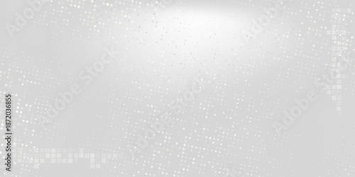 Dot white gray pattern gradient texture background. Abstract technology big data digital background.
