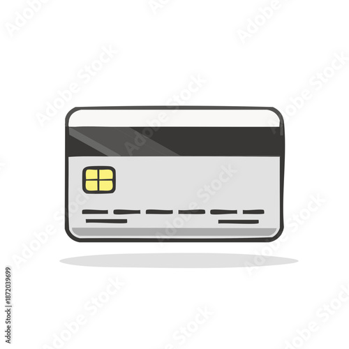 Credit Card Illustration: Vector Graphic of a Credit Card, Bank Card, Payment Method Icon