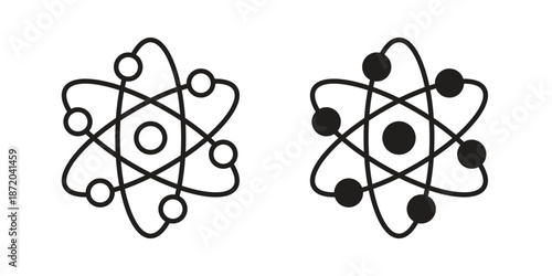 Science icons. Vector graphic. Editable vector stroke. EPS 10.