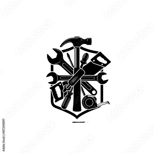 Collection of Various Hand Tools Emblem.