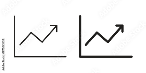 Stats icons. Vector graphic. Editable vector stroke. EPS 10.