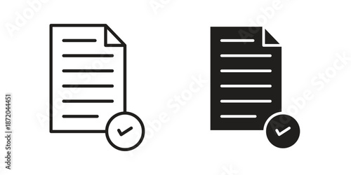 Terms and Conditions icons. Vector graphic. Editable vector stroke. EPS 10.
