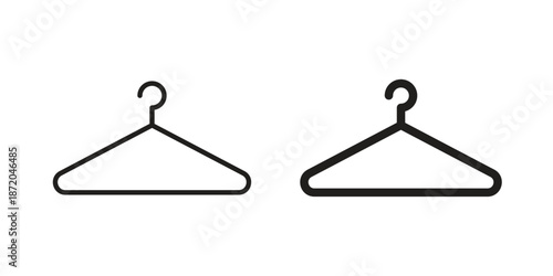 Wardrobe icons. Vector graphic. Editable vector stroke. EPS 10.