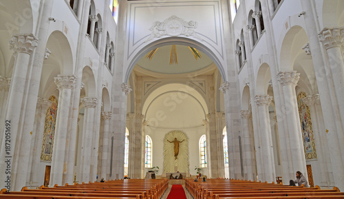 Bild auf Leinwand Cathedral of Saint Mother Teresa in Pristine, Kosovo