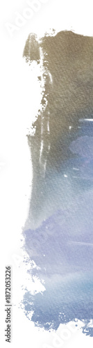 Subtle hand-painted watercolor wash with blue and gray tones, creating a calm abstract background suitable for design, print, and creative use. Vector banner design