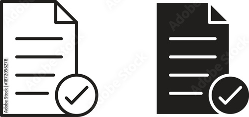 Compliance icons In Trendy Design Vector Eps 10, Editable Stroke and solid flat.