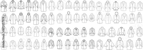 Variety of stylish and functional coats for different weather conditions and occasions.