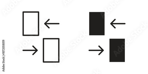 File transfer icons In Trendy Design Vector Eps 10, Editable Stroke and solid flat.